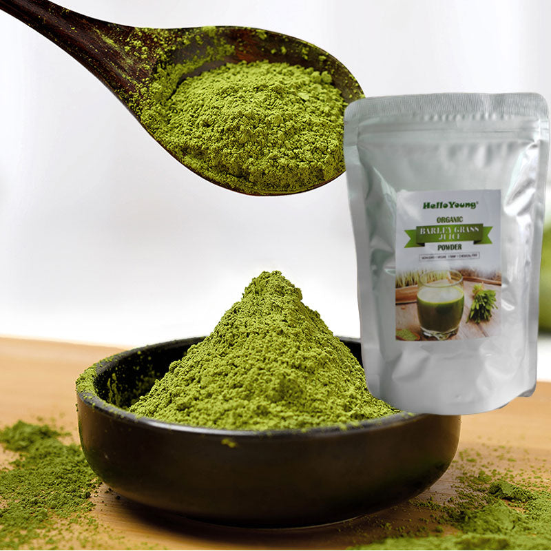 HelloYoung HelloYoung Organic Wheat Grass Juice Powder 250g Made from Concentrated Juice Superior to Wheatgrass