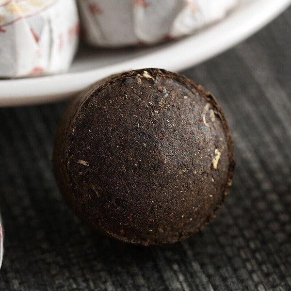 HelloYoungTea Yunnan Pu'er Tea 2020 500g Glutinous Rice Fragrance Ripe Tuo(White Cotton) Pu'er