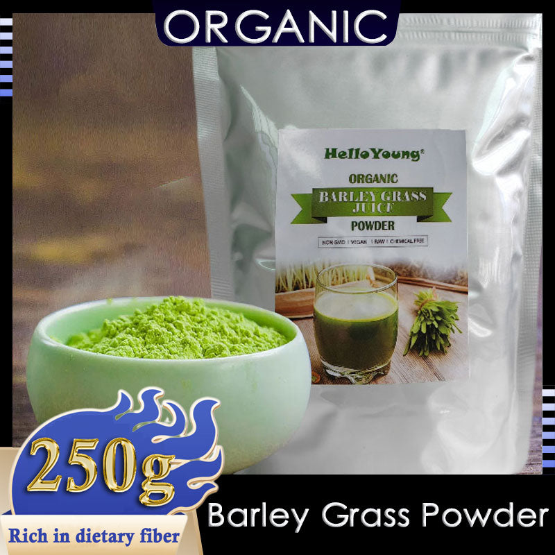 HelloYoung Imported Unsweetened Premium Organic Barley Grass Powder 250g lowering cholesterol, beautiful skin, healthy slimming drink Main image