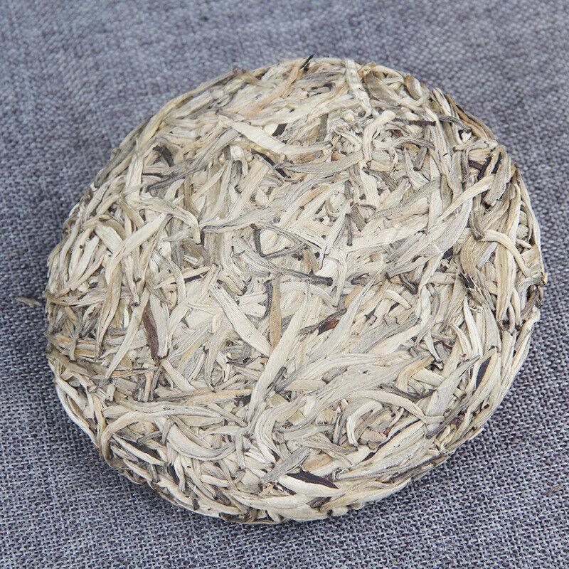 HelloYoungTea 200g White Tea Cake Silver Needle Yunnan White Tea Ancient Tree Pu'er Tea Cake