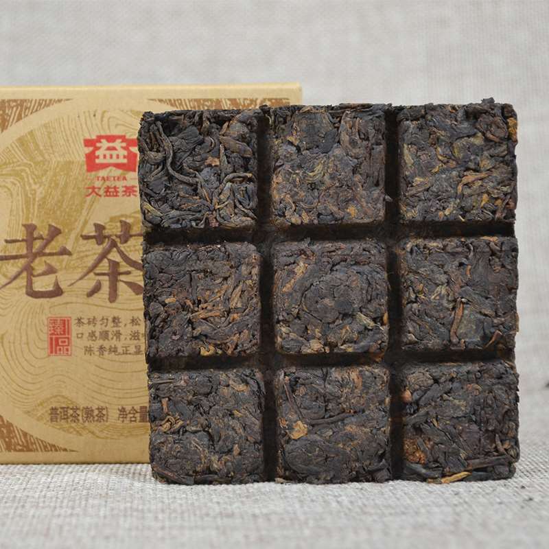 HelloYoungTea TAETEA Lao Cha Tou * 2014 Menghai Dayi Pu-erh Brick Ripe Puer Tea Brick 100g
