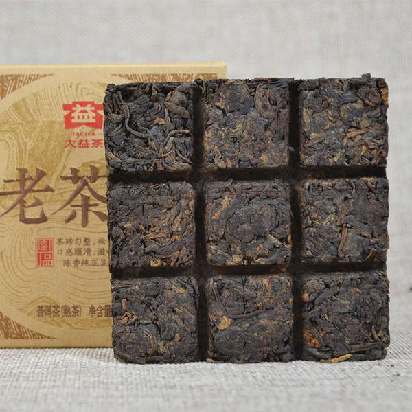 HelloYoungTea TAETEA Lao Cha Tou * 2014 Menghai Dayi Pu-erh Brick Ripe Puer Tea Brick 100g