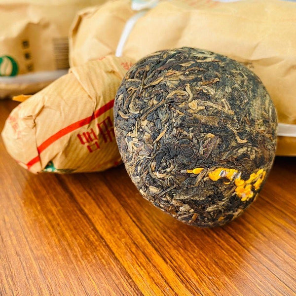 HelloYoungTea 2007 Yunnan Fengqing Special Grade Tuo Cha Golden Ribbon Pu'er Raw Tea Tuo 500g