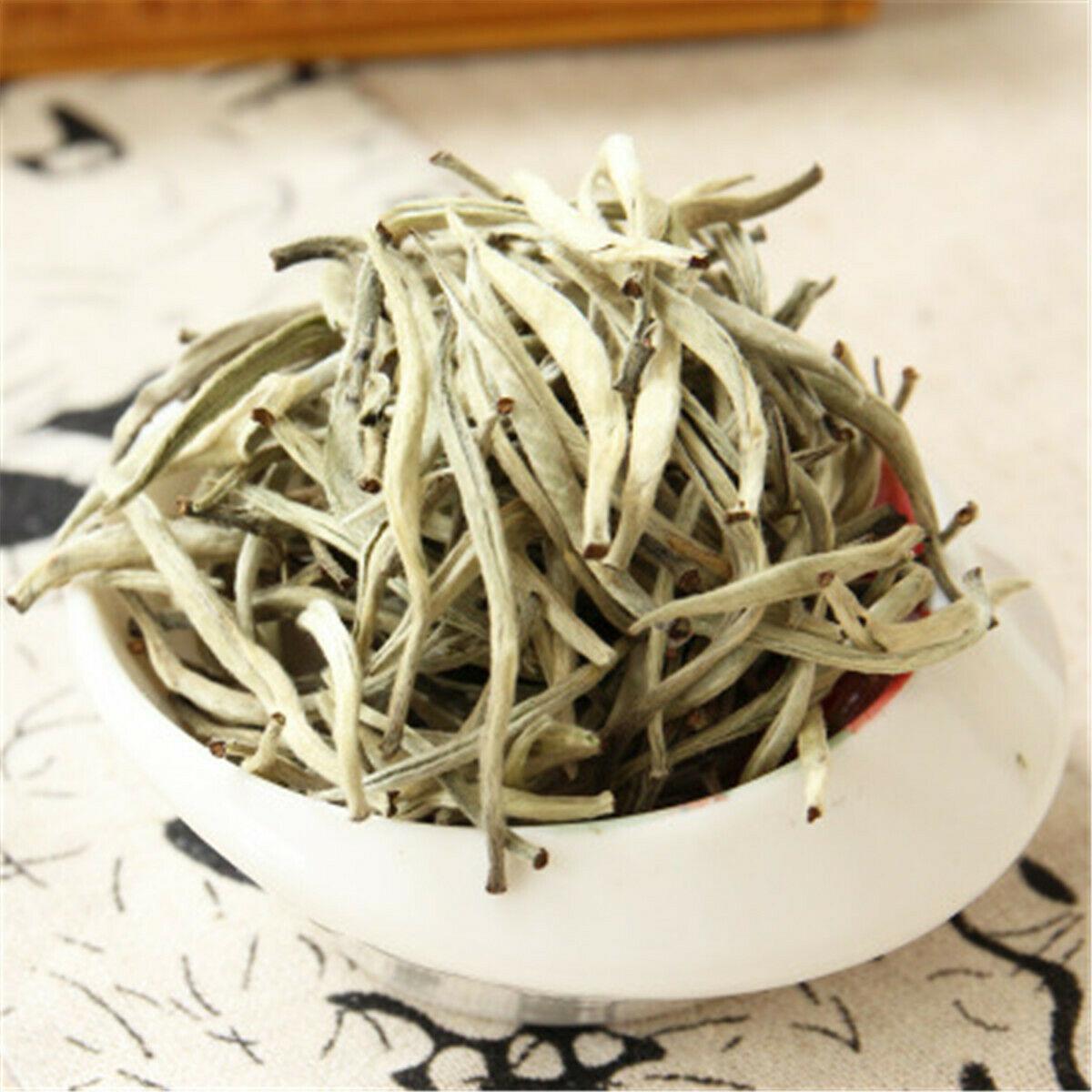 HelloYoungTea Chinese Organic Tea Bai Hao Yin Zhen Silver Needle White Tea Loose Leaf Buds Tea