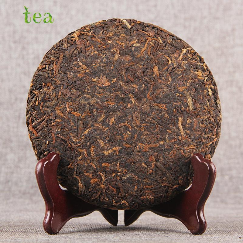 HelloYoungTea Yunnan Pu'er Menghai Chenxiang Chunyun 200g Ripe Tea Qizi Cake