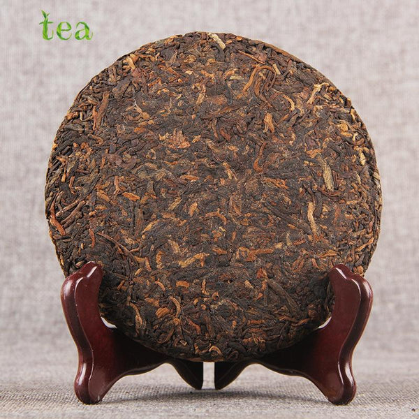 HelloYoungTea Yunnan Pu'er Menghai Chenxiang Chunyun 200g Ripe Tea Qizi Cake
