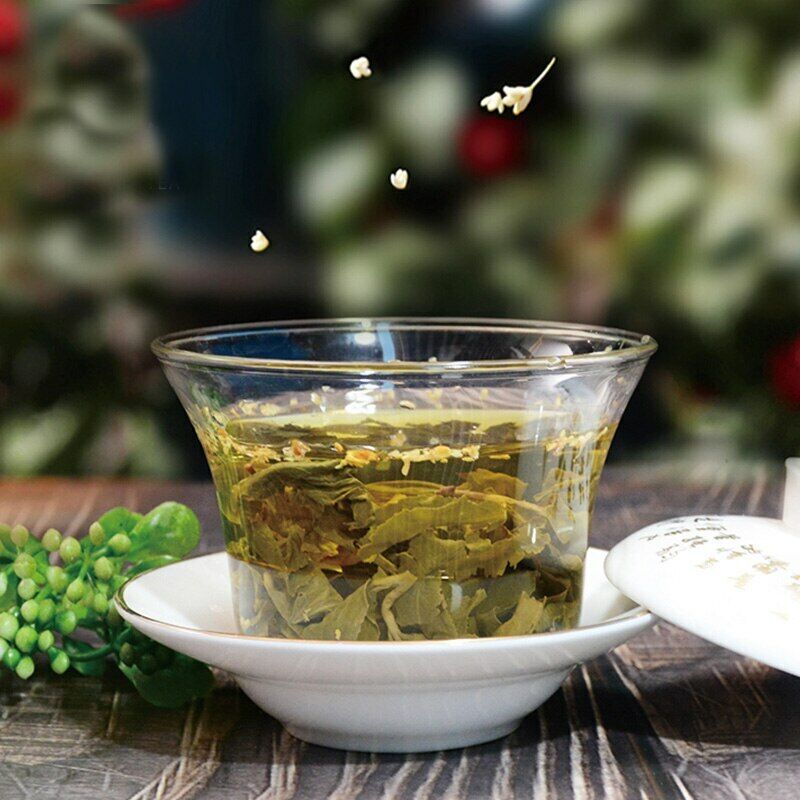 HelloYoungTea 2022/2023 High Mountain Oolong Tea Loose Leaf with Osmanthus Floral Scent 60g