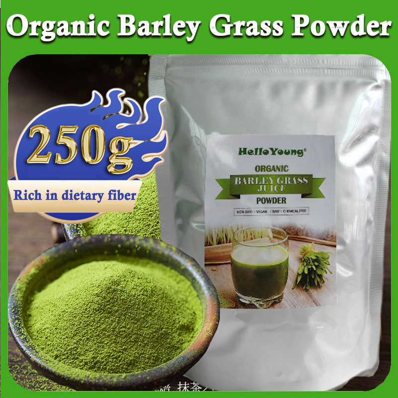 HelloYoung Barley grass powder original barley grass powder willy ong 100% Pure&Natural I Nutritionally Complete I Mix into Smoothie or Juice