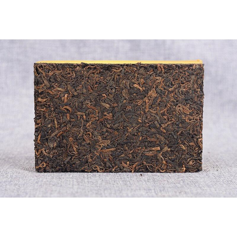 HelloYoungTea Yunnan Pu'er Ripe Tea Golden Bud Ripe Tea Brick 250g