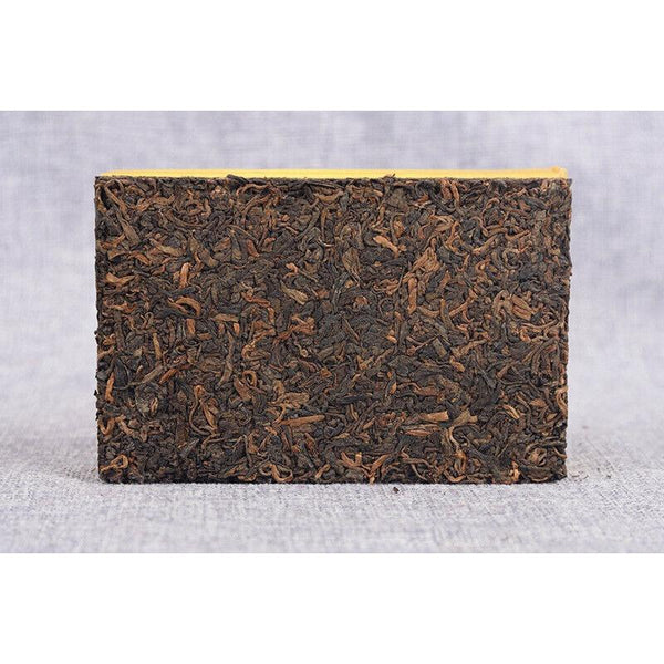 HelloYoungTea Yunnan Pu'er Ripe Tea Golden Bud Ripe Tea Brick 250g
