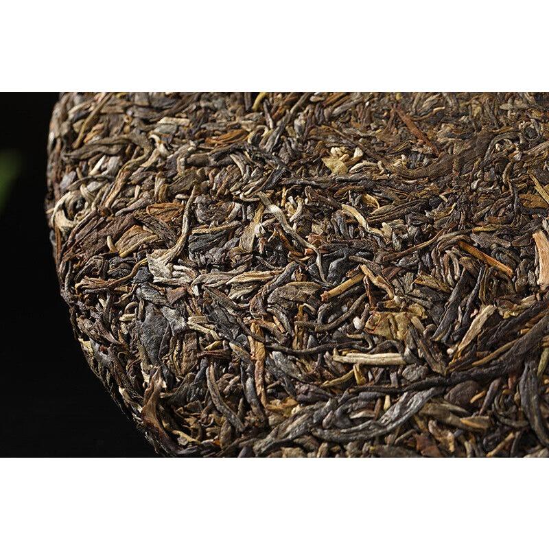 HelloYoungTea Yunnan Pu'er Tea Yiwu Ancient Tree 357g Pu'er Raw Tea Cake with Orchid Aroma