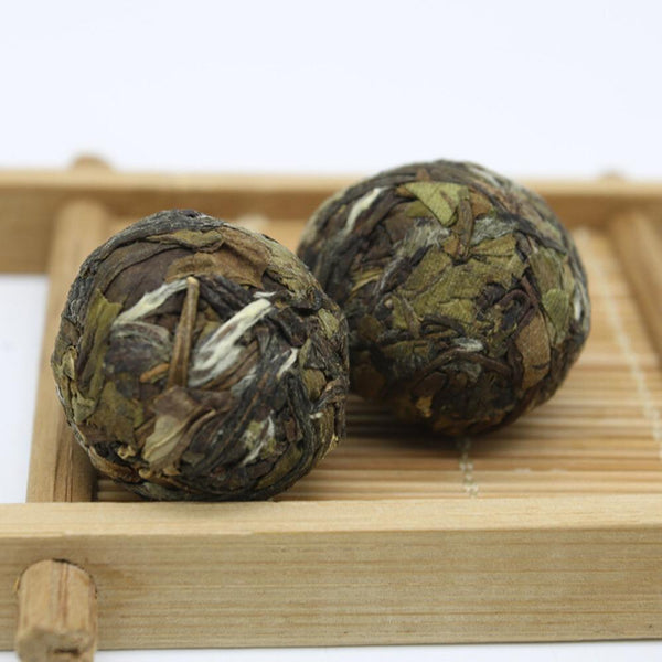 HelloYoungTea 2017 Premium Grade Fuding White Tea Ball Peony Pressed Cake 500g