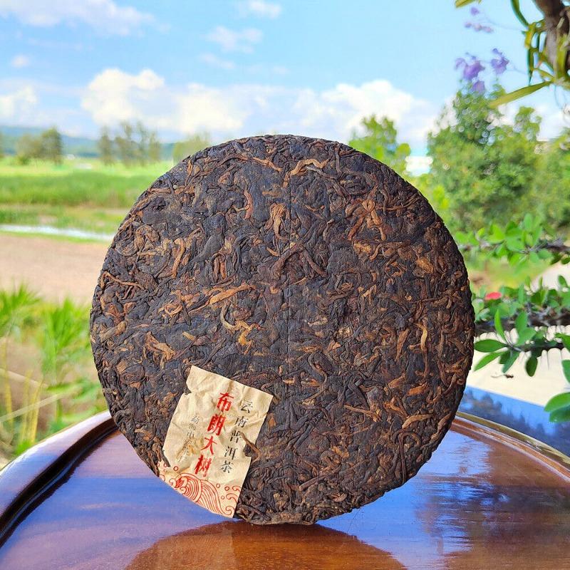 HelloYoungTea Puerh Ripe Tea Brown Mountain Ripe Tea Yunnan Seven Seed Cake Menghai Pu'er