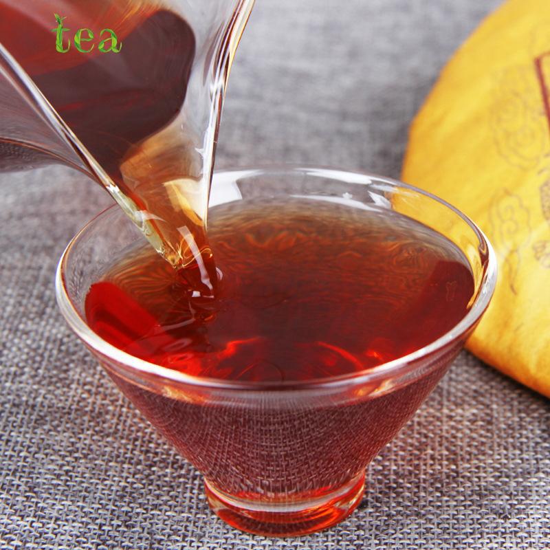 HelloYoungTea 2006 Pu-erh Tea, Menghai Brown Mountain Banpen Raw Material Ripe Tea Cake, Ancient Tree Collection