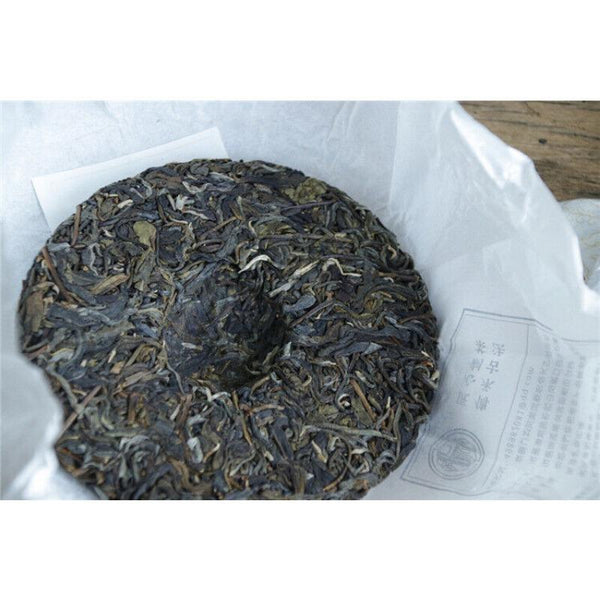 HelloYoungTea Plum Turnip Potted Pond Ancient Tree Raw Tea Cake Cold Plum Aroma and Deep Charm