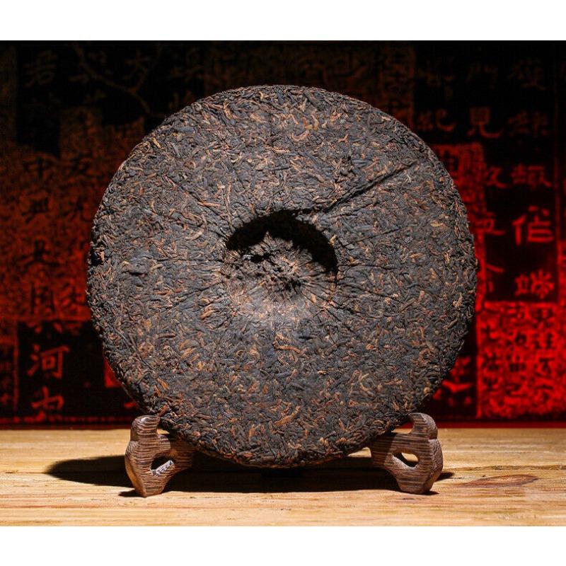 HelloYoungTea Yunnan Pu'er Tea Ripe Tea Cake Lao Banzhang Ripe Tea Cake 357g