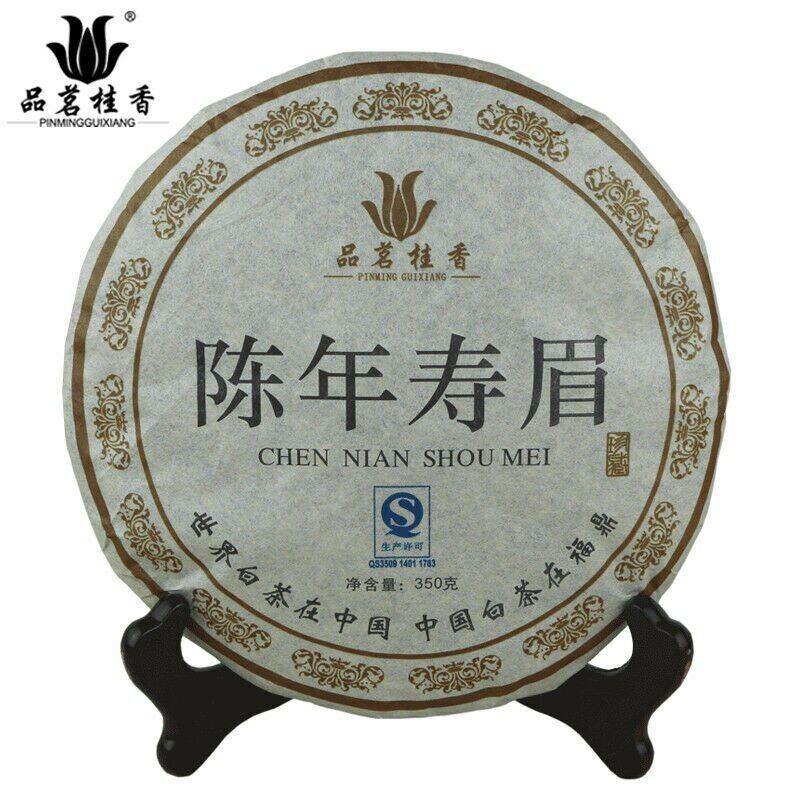 HelloYoungTea CHEN NIAN SHOU MEI * Premium Aged Tribute Eyebrow FuDing Gong Mei White Tea 350g