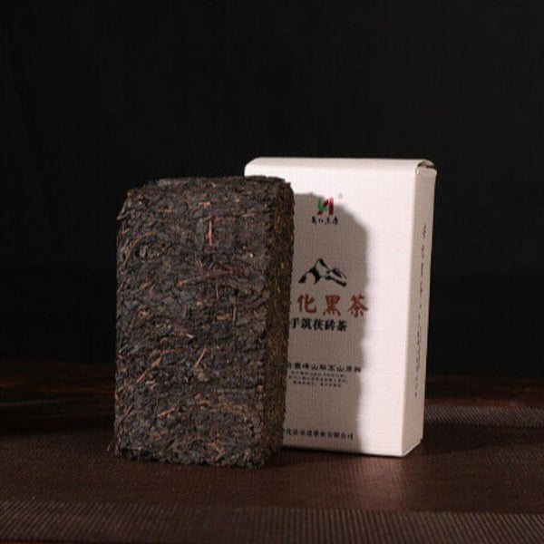 208g Anhua Black Tea Authentic Hunan Tea Hand-built Aged Tian Fu Brick Tea