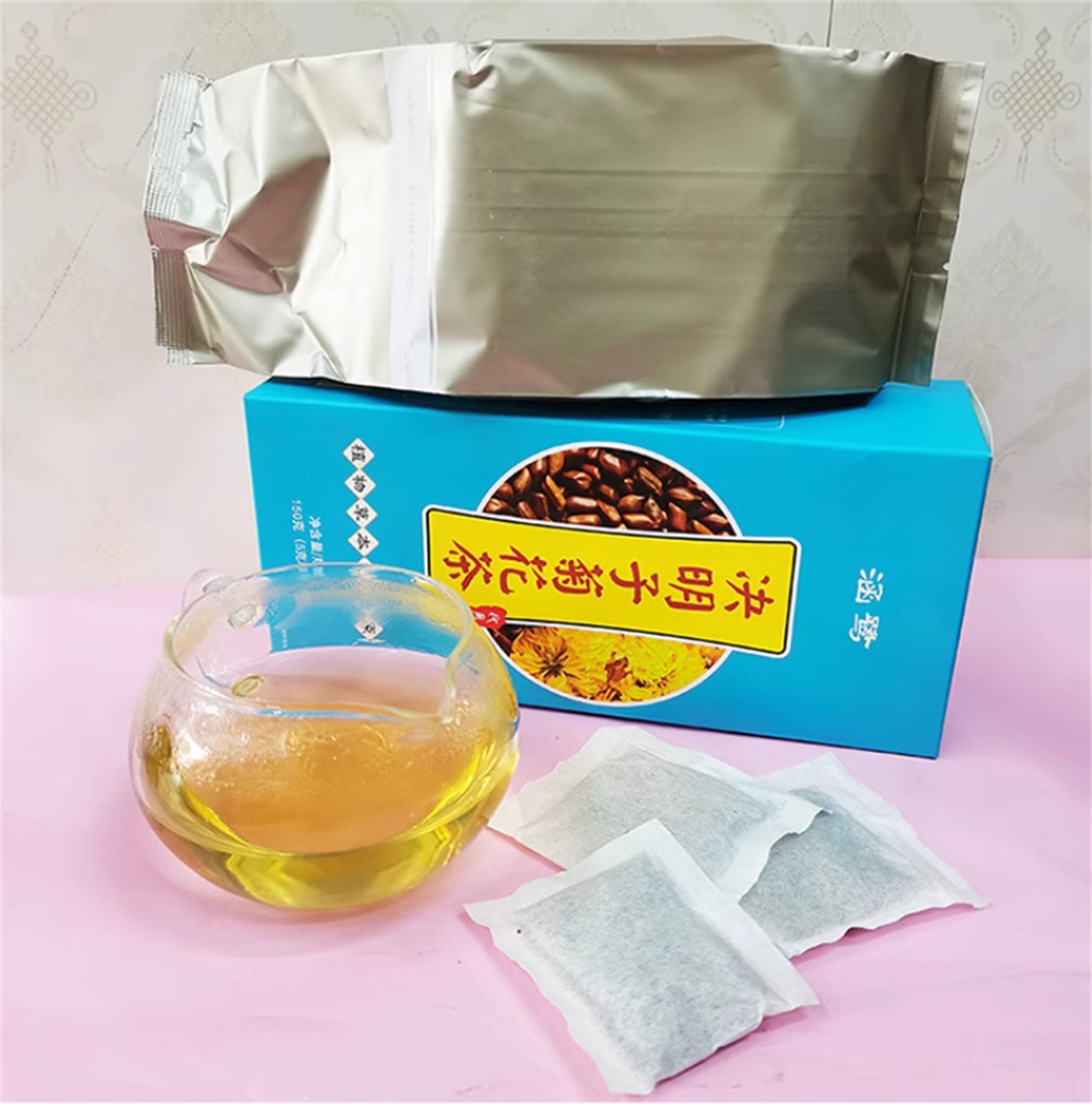 HelloYoung Juemingzi Gouqi Juhua Organic Cassia Medlar and Chrysanthemum Tea Herbs Tea 150g