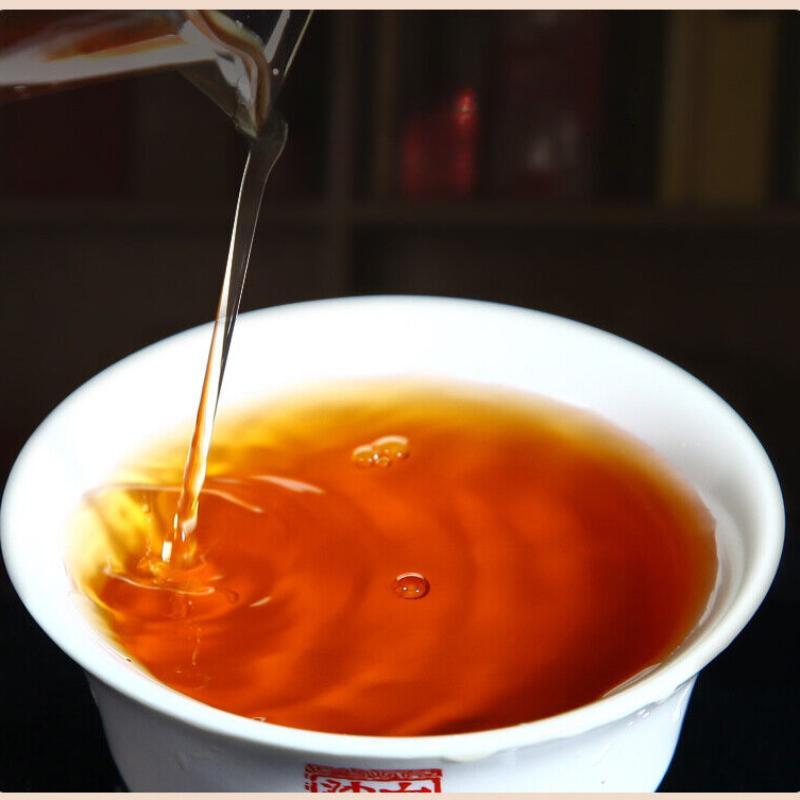 HelloYoungTea Anhua Dark Tea BaiShaxi 1939 Gold Flower Tea Brick 3 Years Aged Tian Fu Tea 1kg