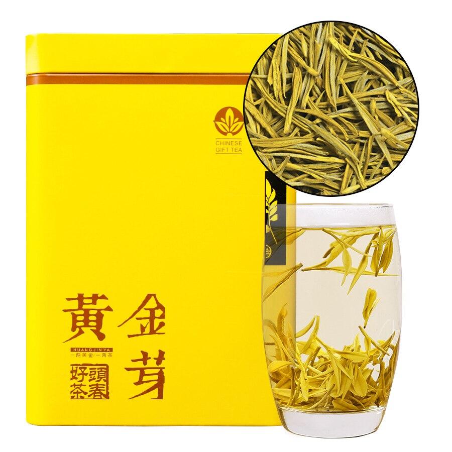 HelloYoungTea 2023 Huangjin Ya Chinese Green Tea, Golden Bud Green Tea, One Bud Two Leaves, 250g/Jar