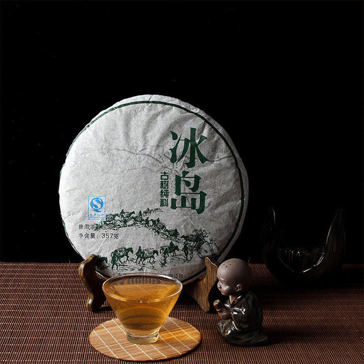 Icelandic Bingdao Ancient Tree Pu-erh Tea High Quality Cha Pu'er Tea Cake 357g