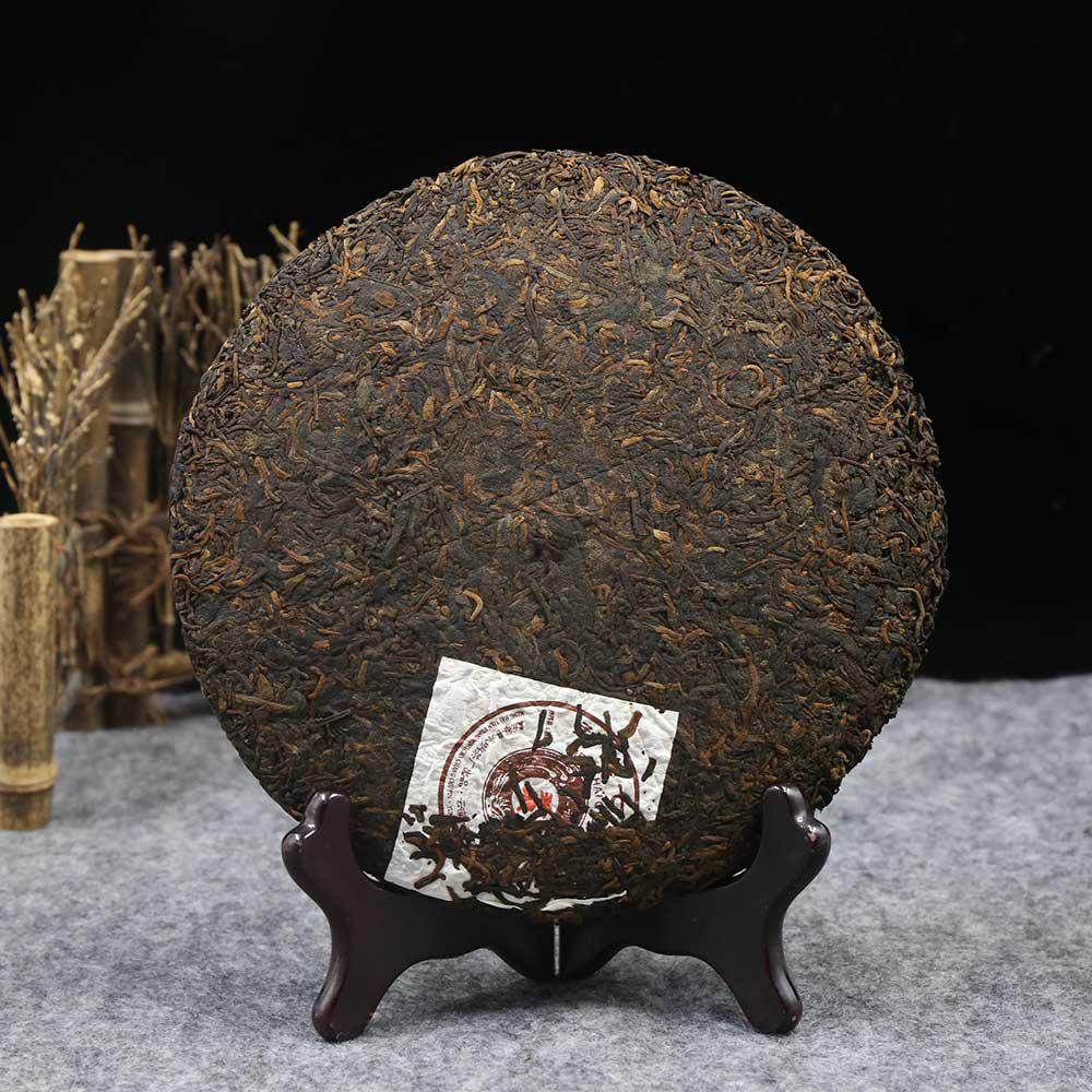 HelloYoungTea Yunnan Shu Pu-erh Old Tea Cake 2013 Peahen Town Shu Pu-erh Yunnan Cizi Cake Tea Collection Ripe Pu-erh 357g