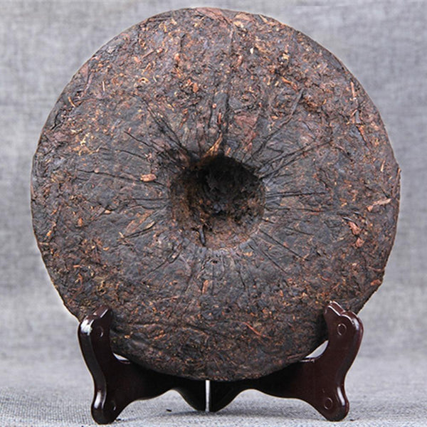 HelloYoungTea Organic Ripe Pu-erh Tea Cake 357g Ancient Tree Compressed