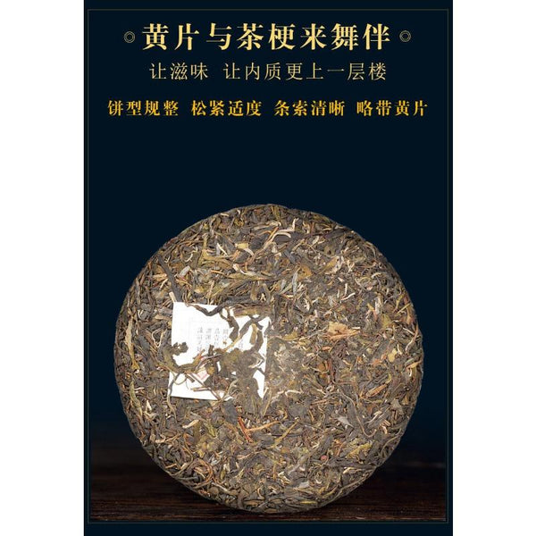 HelloYoungTea 2024 Early Spring Ancient Tree Pu'er Raw Tea Cake Menghai Yunnan Qizi Cake Tea