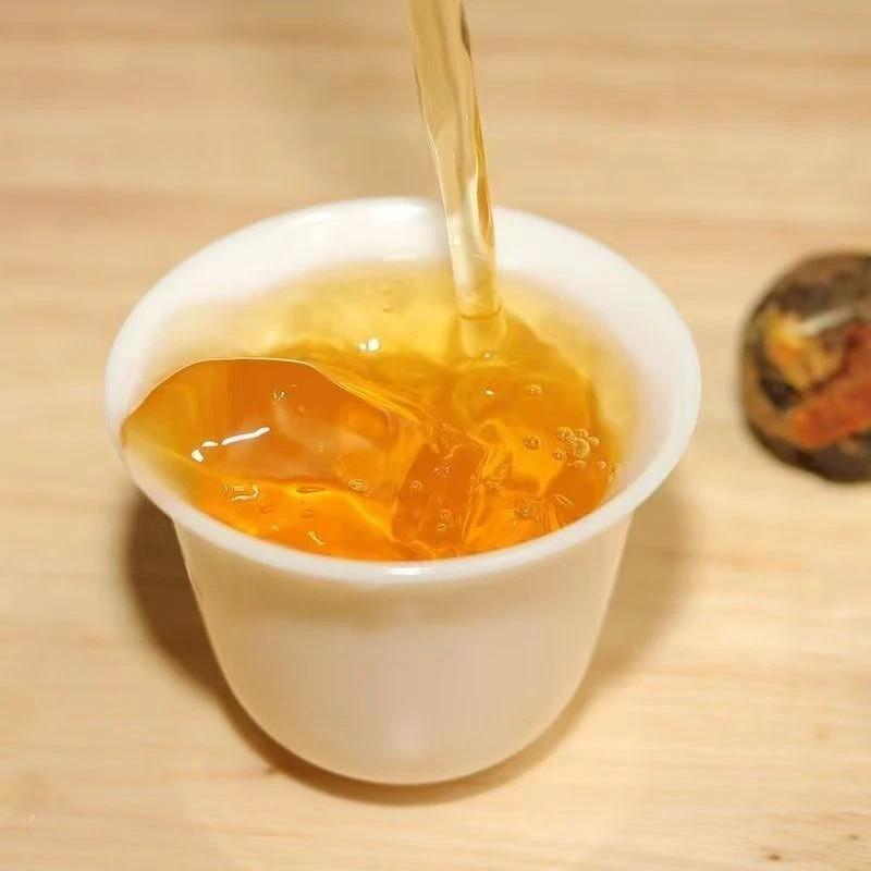 HelloYoungTea 250g White Tea Stuffed Tangerine Orange Fuding Chenpi Bai Cha Aged Shou Mei new