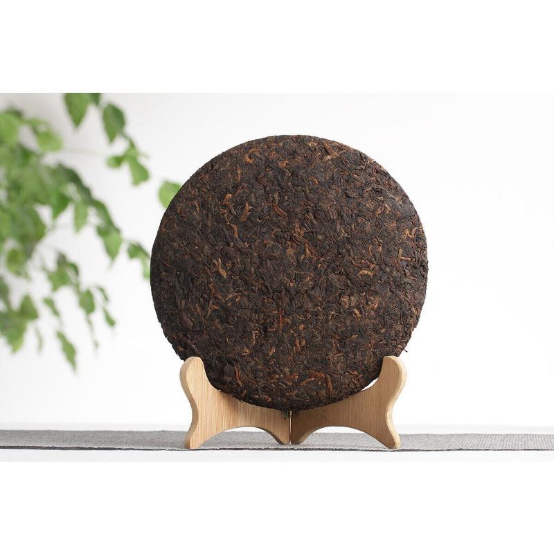 357g Yunnan Puerh Ripe Tea Dry Storage Ripe Tea Menghai Flavor Seven Seed Cake