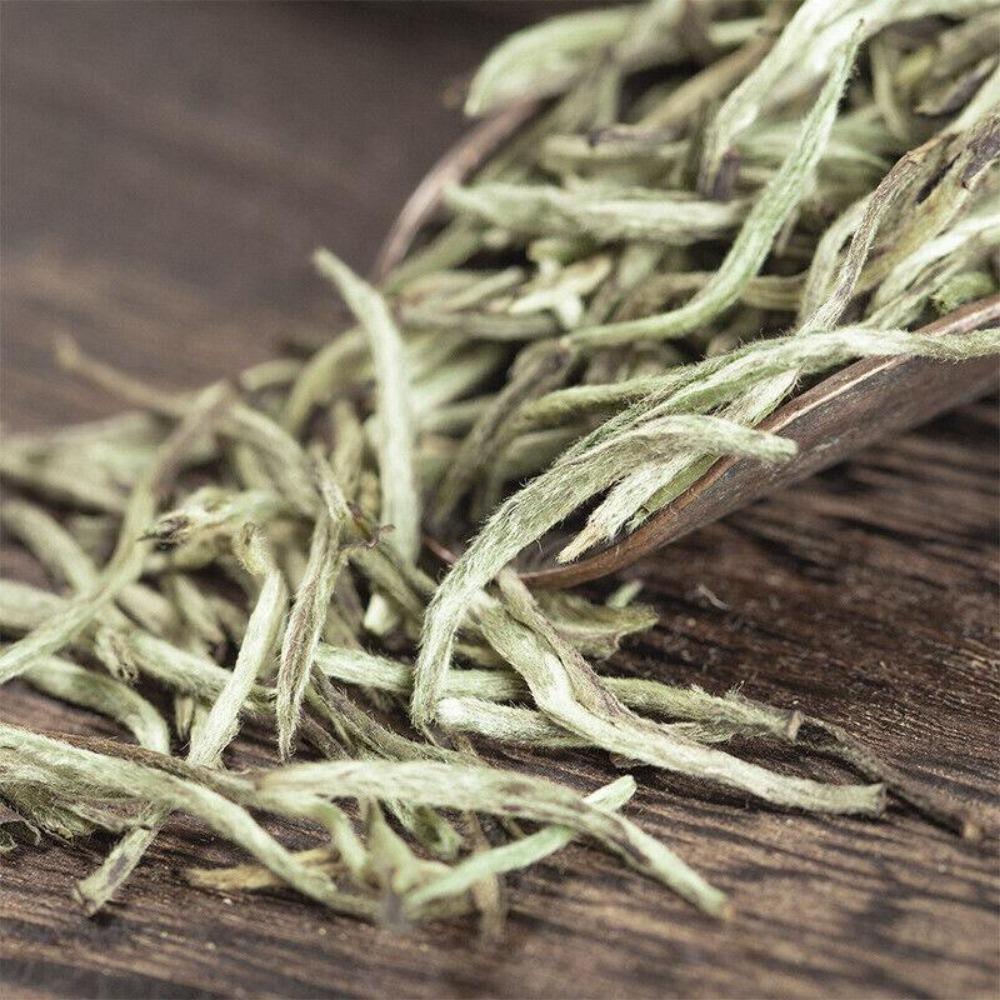 HelloYoungTea 100g (3.5Oz)  White Silver Needle Canned Loose Tea Fuding White Tea