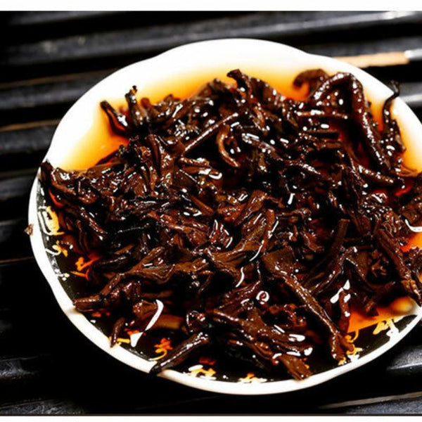 Yunnan Menghai Banzhang Tribute Golden Buds Pu'er Tea Cake 2018 357g Ripe Puerh