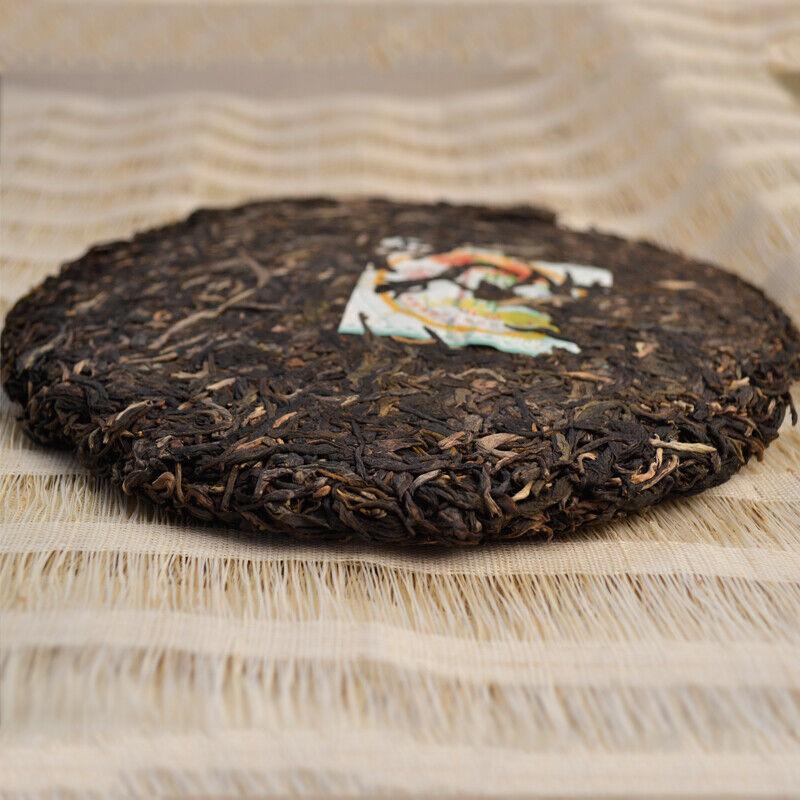 HelloYoungTea 2007 Ba Jiao Ting Liming Tea Peacock Township Pu'er Tea Raw Tea Green Cake 357g