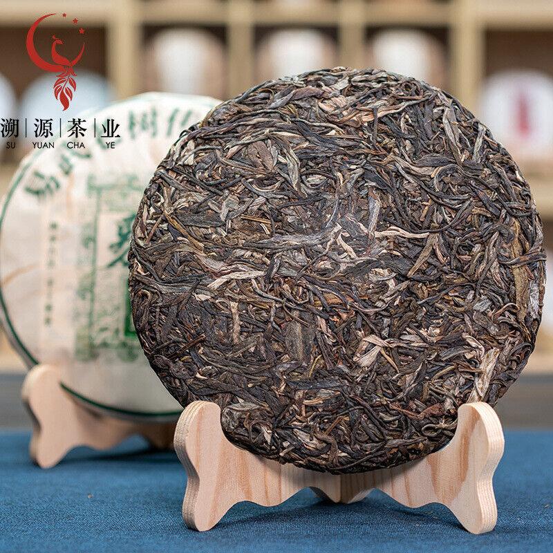 357g Yiwu Inherited Green Printing Pu'er Raw Tea Yunnan Ancient Qizi Cake Tea