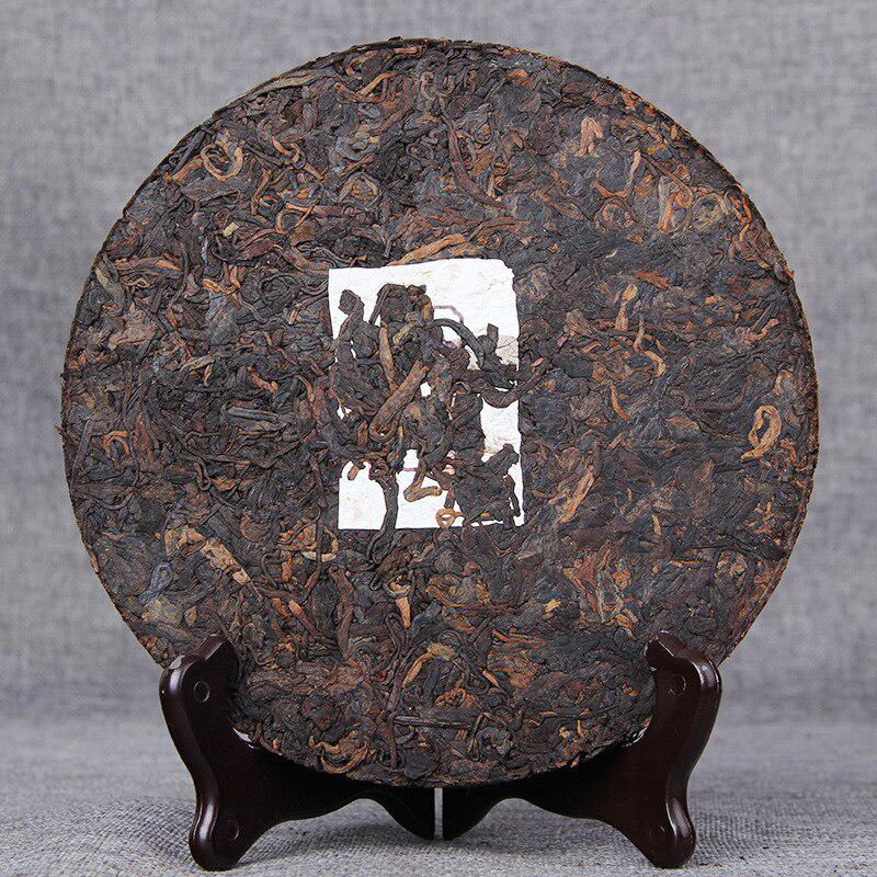 HelloYoungTea 2016 Menghai Yunnan Shu Pu-erh "Iron Shu" Spring Bud Cake 188g 2016年勐海云南熟普洱“铁树”春芽饼 188克