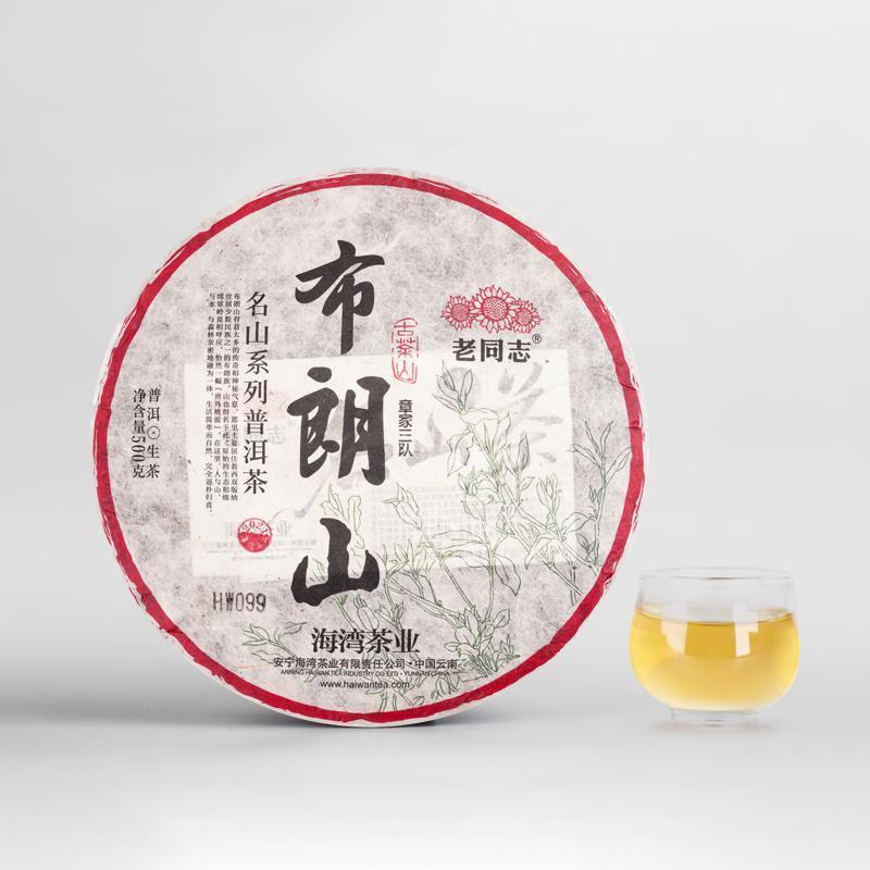 HelloYoungTea 2021 Haiwan Zhang Jia San Dui Bulang Mountain Old Trees Raw Puer Tea Pu-erh 500g 2021年海湾“章家三队”布朗山老树生普洱 普洱茶 500克