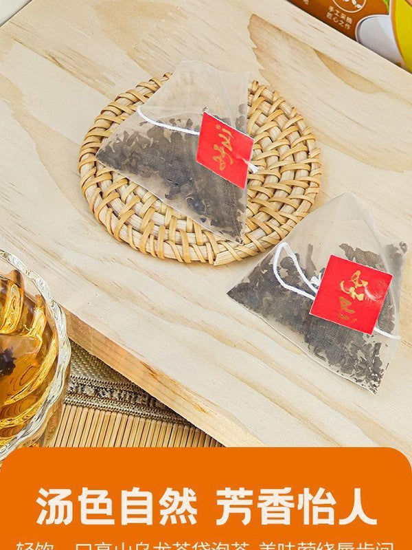 HelloYoungTea Oolong Tea High Mountain Whole Leaf Pyramid Tea Bags Natural Flavor