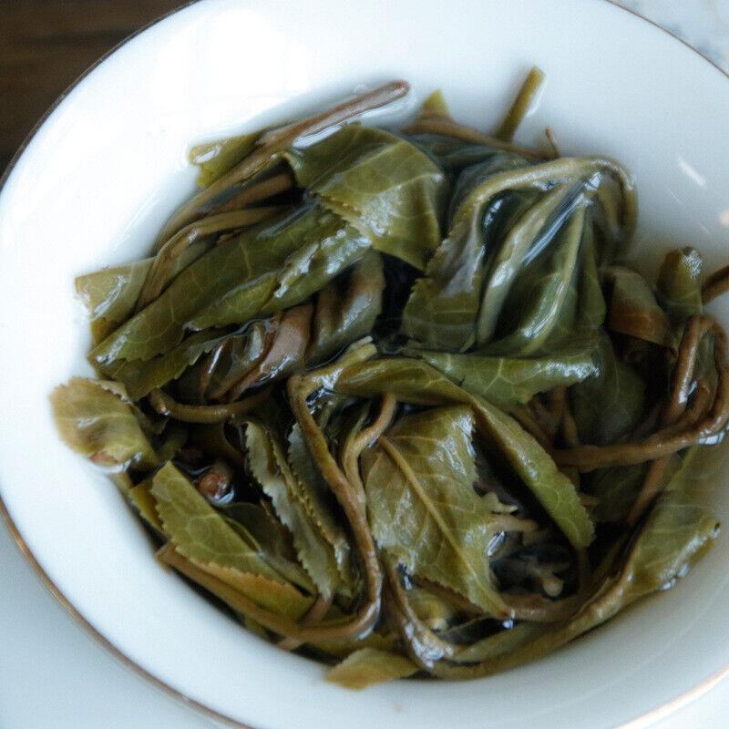 HelloYoungTea Plum Turnip Potted Pond Ancient Tree Raw Tea Cake Cold Plum Aroma and Deep Charm