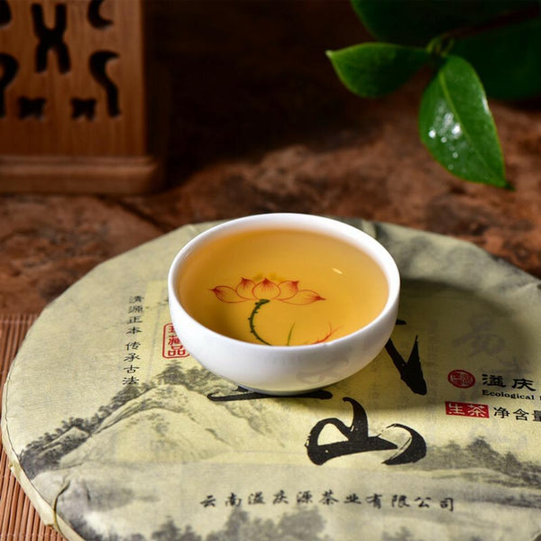 HelloYoungTea Natural 2017 Yunnan Raw Pu-erh Tea Cake 357g Big Tree Spring Pu'er