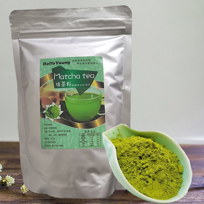 HelloYoung Grade Matcha Green Tea - First Harvest Organic Matcha Green Tea Powder Premium Powder for matcha latte, matcha smoothie | Caffeine, L-Theanine, No added sugar matcha green tea powder