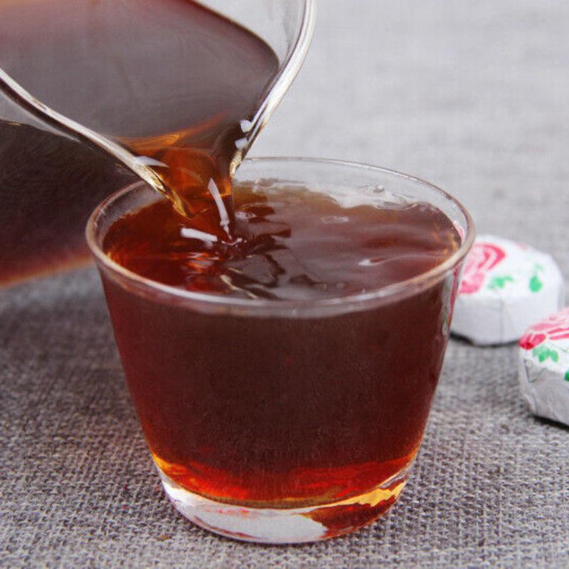 HelloYoungTea Yunnan Puer Tuo Red Rose Flower Flavor Mini Ripe Tuocha Pu'er Pu Erh Tea 500g