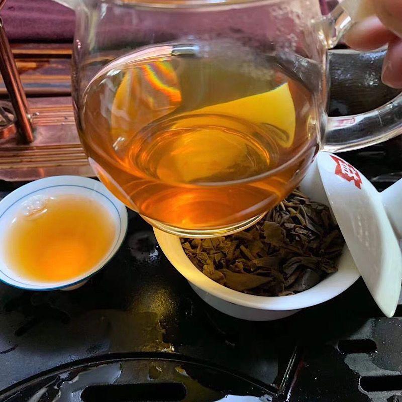 HelloYoungTea 2002 Yunnan Aged Puerh Tea Banzhang Old Tea Pu-erh Raw Tea Puer Tea 357g