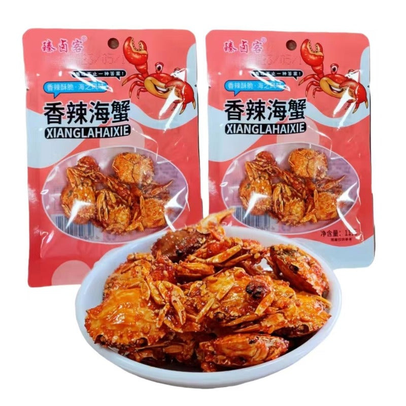 Spicy Sea Crab Ready-to-eat Seafood Spicy Small Crab Snacks 24g/bag Secondary image