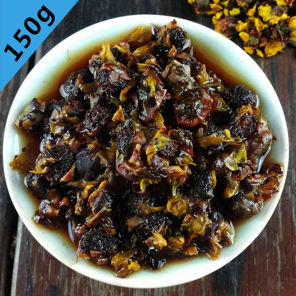 HelloYoungTea Kunlun Snow Dandelion and Chrysanthemum Chinese Herbal Tea, Dried Tea, 150g