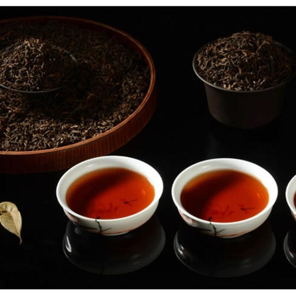 HelloYoungTea Yunnan Bulang Mountain Grade 1 Premium Pu-erh Ripe Loose Leaf Gift Box 250g