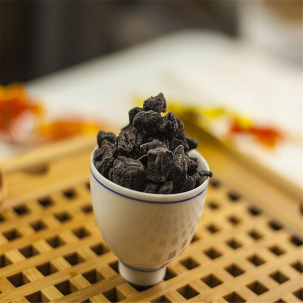 HelloYoungTea Natural Dried Smoked Black Plum Fruit Tea Healthy Herbal Drink