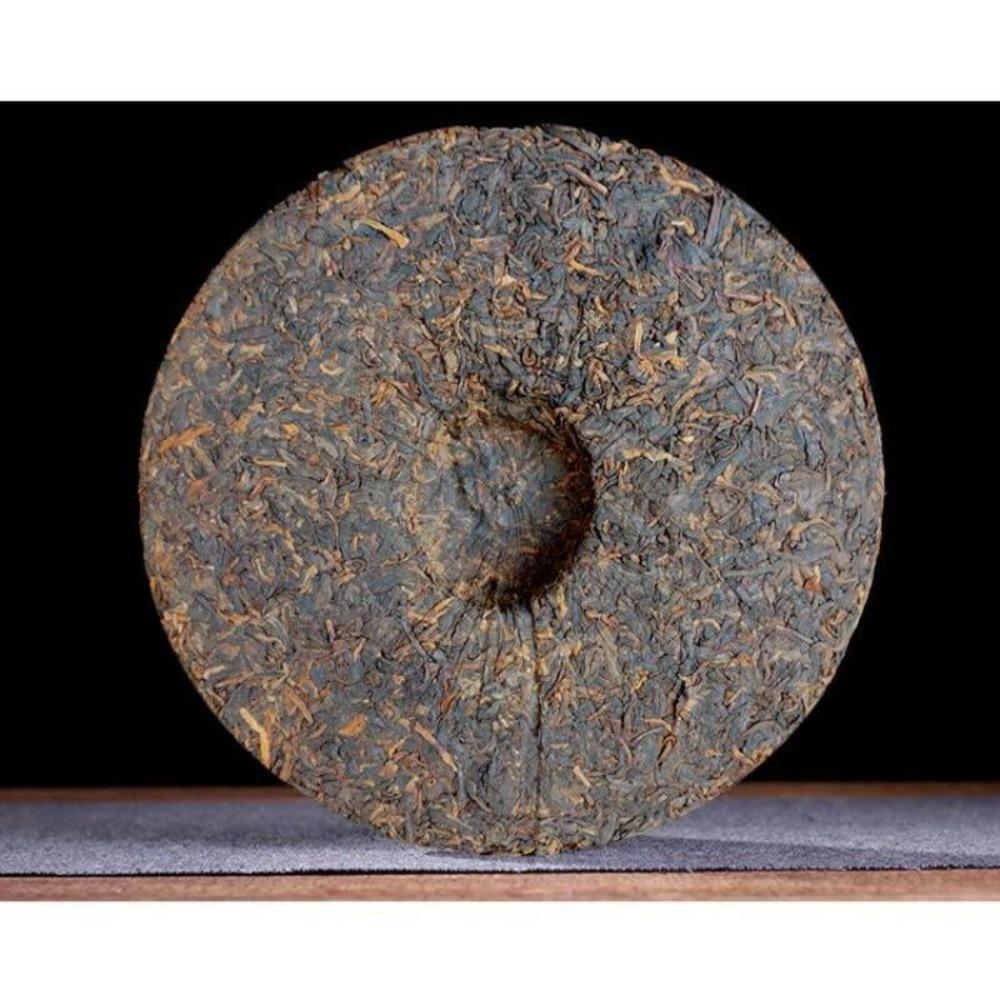 Yunnan Menghai Brown Mountain Ancient Tree Ripe Puer Seven Seeds Tea Cake 357g 云南勐海布朗山古树熟普洱七子饼茶 357克