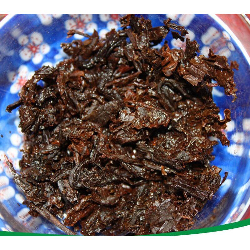 HelloYoungTea 357g Yunnan Pu'er Tea Ancient Tree Tea Leaves Ripe Tea Cake