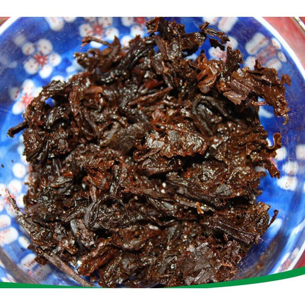 HelloYoungTea 357g Yunnan Pu'er Tea Ancient Tree Tea Leaves Ripe Tea Cake